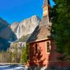 Yosemite Chapel & Yosemite Falls