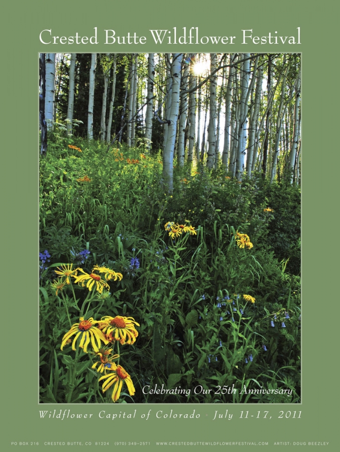Official 2011 Crested Butte Wildflower Festival Poster +