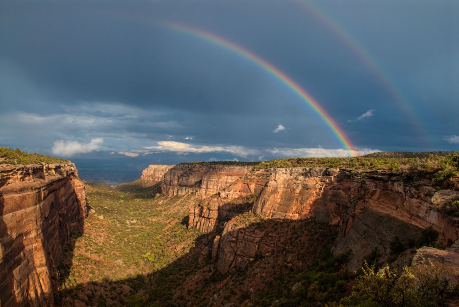 Rainbows Over Ute Canyon