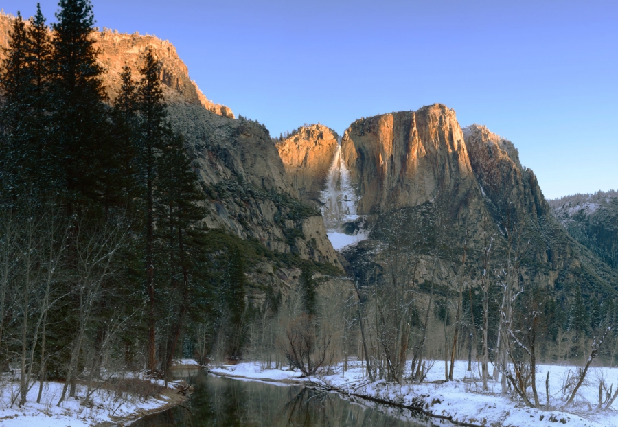 Early Morning Light & Yosemite Falls +