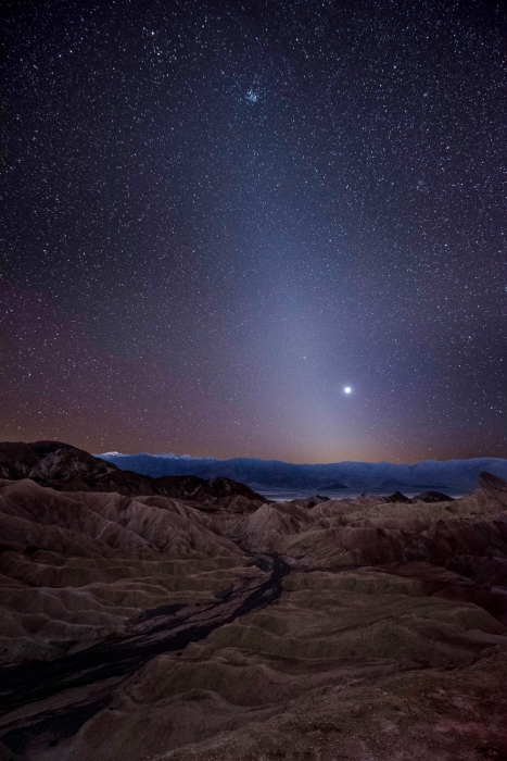 Venus & Zodiacal Light at Zabriskie Point