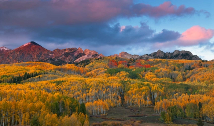 Sunset at Ruby Peak and The Dyke +