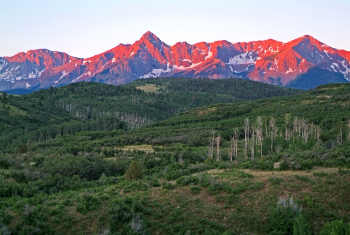 Sunrise on Dallas Divide +