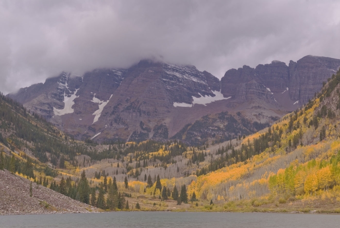 Storm Clouds Over Maroon Bells +