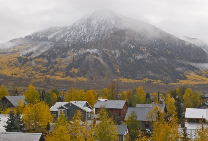 Crested Butte Mountain from the Town