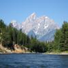 Grand Teton from Our Boat on the Snake