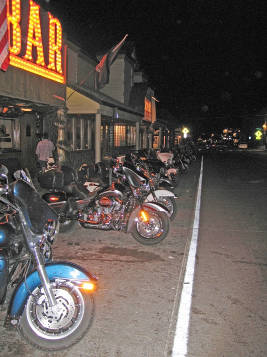 Bikers in Front of the Cowboy Bar