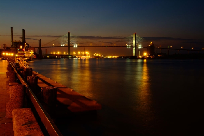 Talmadge Bridge Across the Savannah River