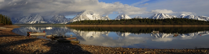 Early Morning on Jackson Lake  +