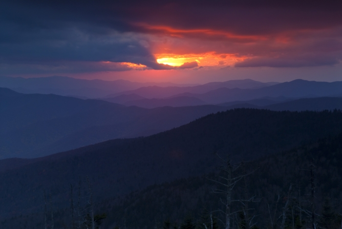 Sunset from Clingman's Dome - 2010