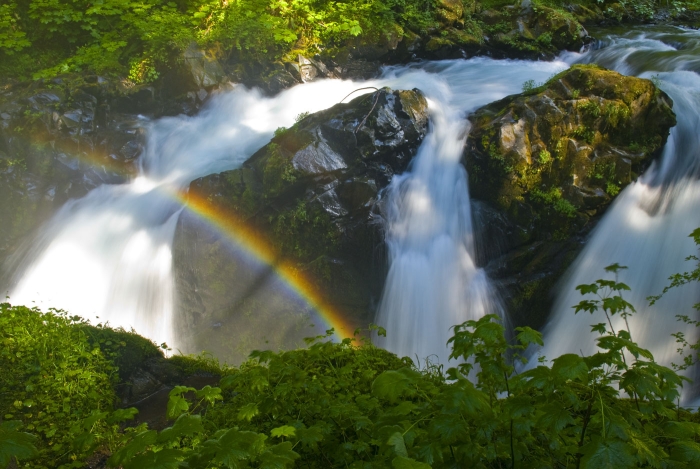 Mistbow at Sol Duc Falls