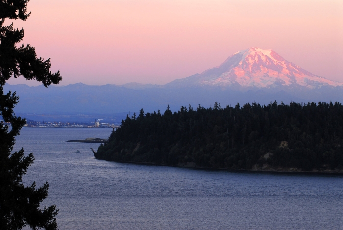 Twilight on Mt. Rainier +