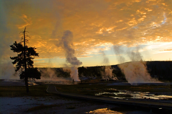 Sunrise on Black Sand Basin +