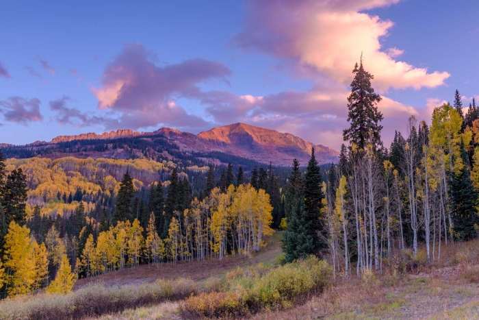 The Dyke and Ruby Peak at Sunrise