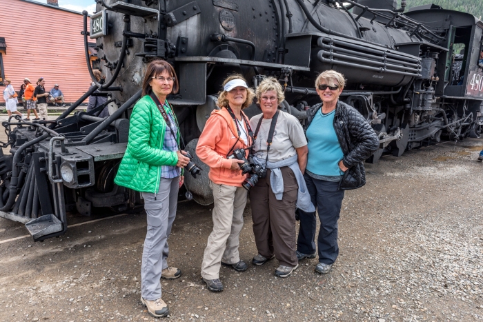 Checking our the "Iron Horse" in Silverton