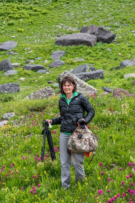 Sue on the Slopes of Black Bear