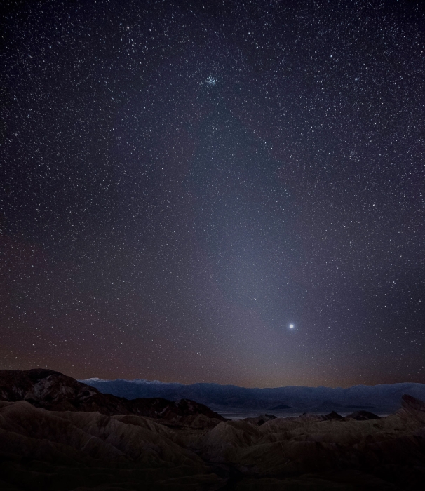 Venus and Zodiacal Light at Zabriskie Point