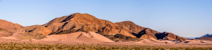 Late Afternoon Light on Ibex Dunes & Saddle Peak Hills