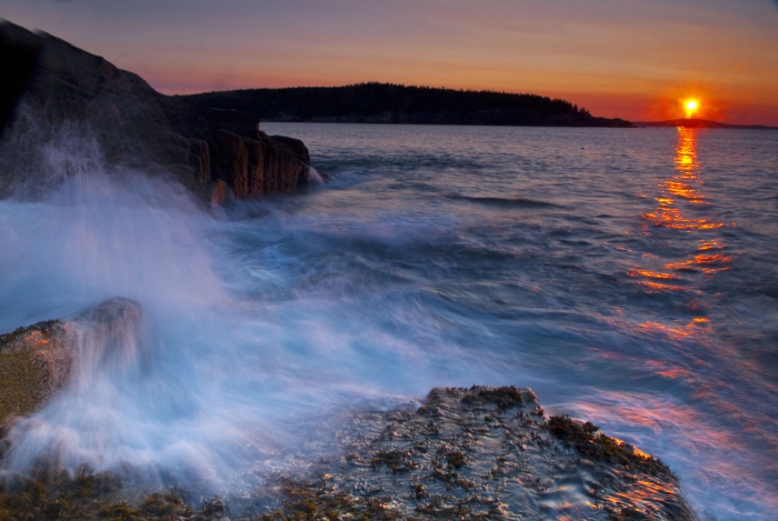 Sunrise near Otter Cliffs