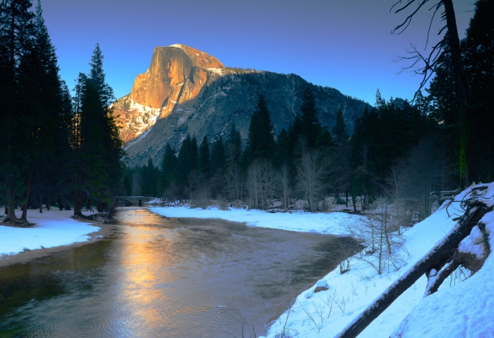 Half Dome at Sunset