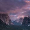 Sunset Over Yosemite Valley +