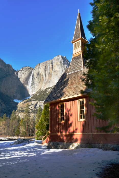 Yosemite Valley Chapel & Yosemite Falls