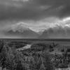 Teton Storm - Black & White Version