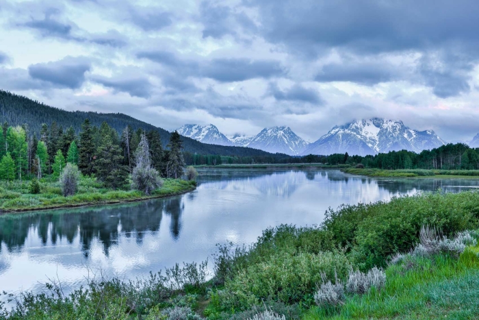 Sunrise (?) at Ox Bow Bend